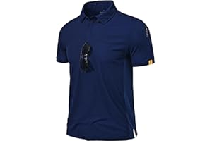 Csqtongan Polo Uomo Manica Corta, Maglietta Polo Uomo, Traspirante Polo T Shirt da Lavoro Uomo, Magliette Maniche Corte Uomo per attività All'aperto