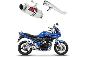 DOMINATOR EXHAUST SYSTEM DOMINATOR Silenciador Escape deportivo GP1 compatible con GSF 650 BANDIT N/S 2005-2006