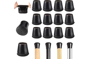 PAEFIU 40 Pcs Embout Pied de Chaise, Patin de Chaise Élastique Protection Pied Chaise en Feutre, Tampon de Chaise pour Protéger Les Pieds de Table Éviter Les Rayures au Sol Noir