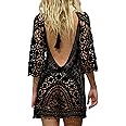 EDOTON Costumi Interi da Bagno per Donna, Costume da Bagno Bikini in Crochet con Pizzo Aperto