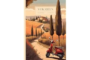 Vokabelheft A5 | 2 Spalten Italienisch - Deutsch: Platz für über 2800 Vokabeln - mit praktischem Fortschrittstracker zum Italienisch Lernen