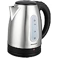 Admiral Electric Kettle 1.7L, with Water Level Indicator, 360 Degree Swivel Base, Auto Lid Opening Function, Perfect for Beverages, 1 Year Warranty, Silver, ADKT170GSS2.