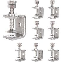 6 Stück C Klemme, Zwingen Klemmen, Edelstahl C Zwinge, Trägerklemme