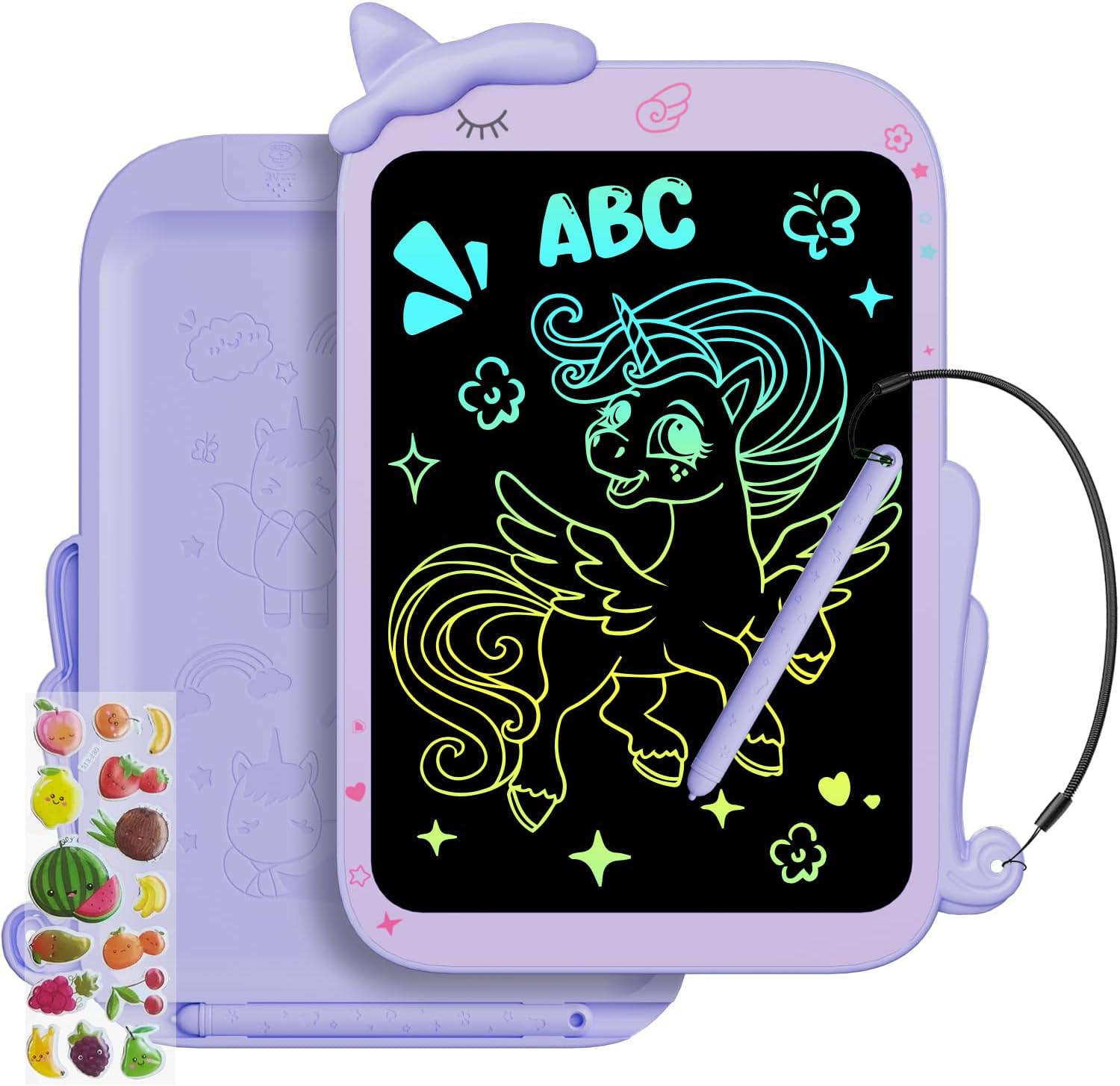 10 Pulgadas Tablet Escritura Pantalla Colorido [2026 Nueva], Electight Pizarra de Escritura LCD con Borrable y Bloqueo Función, Portátil Juguetes Educativo para Hogar, Escuela, Oficina, Aula, Morado