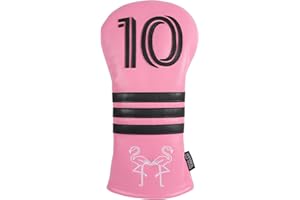 SHABIER Couvre tête de golf rose numéro 10 pour Driver Club