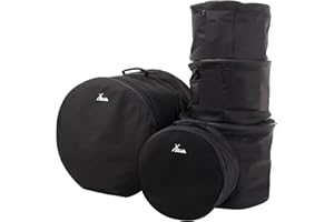 Set Borse per Batteria Classic XDrum, Misure Standard: 22",16",13",12" e 14,5" (idrorepellente, imbottitura interna, maniglie robuste)