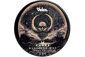 VELES.MAN Veles Chors wosk do wąsów, 30 g, bezzapachowy, silnie utrwalający wosk do stylizacji brody, dla mężczyzn, naturalny skład, elastyczny