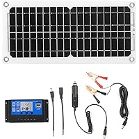 KKmoon 12W 12V Solarpanel Kit Monokristallines Solarmodul USB-Anschluss Panel Mono Solarzelle Photovoltaik ohne Netz mit…