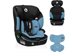 LIONELO Car Seat LEVI I-Size for Baby 9-36kg Transforms with Your Child from Infant to 12 Years, Multi-Level Headrest, Enhanced Side Protection, Easy Install with Seat Belt, Washable, Certified