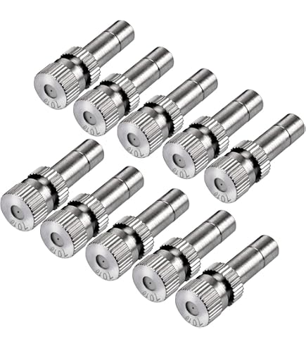40 Messing-Nebeldüsen 10/24 UNC – 0,3 Mm Öffnung, Für Garten-Kühlsysteme, Gewächshaus & Landschaftsbau