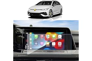 SKTU V-W Golf 8 MK8 2020 2021 10 Inch Navigation Screen Protector Tempered Glass Scratch-Resistant Anti-Fingerprint 9H Hardness Anti-Dispersion