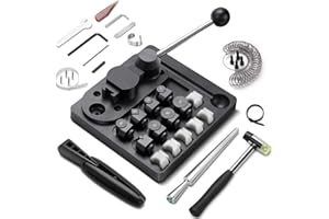 XIIW Outils de Cintrage D'anneaux 30 pièces, Machine à Plier Les Baguespour avec du nylon meurt 12/14/16/18/20/22mm 2 blancs anneaux, Outils de Fabrication de Bijoux Multifonctionnel pour métaux mous