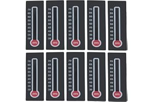 SENSORSHOP24.DE Temperaturmessstreifen, +25°C...+70°C reversibel (mehrmalige Verwendung), 10 Stück je Packung