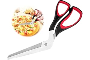 Relota forbici pizza, grande Staccabile forbice da cucina, multifunzionali acciaio inossidabile e Impugnatura Morbida tagliapizza, lavabile in lavastoviglie per Sandwich, Pane, Grill