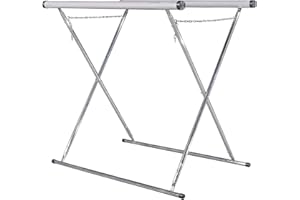 BenBow Cavalletto da verniciatura a X – Supporto zincato per Pezzi con Protezione in Schiuma e Bracci Regolabili – Supporto per verniciatura di carrozzeria e vetri – 115 x 98 cm