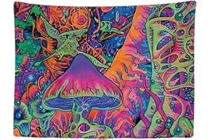 Ulticool - Appeso a Parete Decorazione - Neon Psichedelico - 200 x 150 cm Grande Murale Manifesto - Accessori Casa Soggiorno Camera da Letto Soffitto