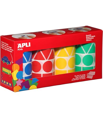 APLI Kids Metallic-Gummibänder-Rollen – 45 Mm, 4 Farben, Perfekt Für Kindergarten & Basteln