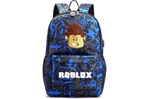 YIiNOo Mochila para Computadora Portátil Antirrobo Relacionada con el Juego Mochila Grande de Negocios con Puerto de Carga USB Estuche para lápices Mochila Escolar