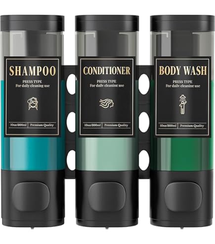 ILIKEPOW Zeepdispenser voor Douchewand, 360ml Zeepdispenser voor douche