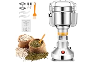 Sunowl Grinder Electrique 150g, Broyeurs à Grains Haute Vitesse 220 V, Herb Moulin à Farine électrique mit 3 Lames, pour Herbes/Épices/Noix/Céréales Maison avec Protection Contre les Surcharges
