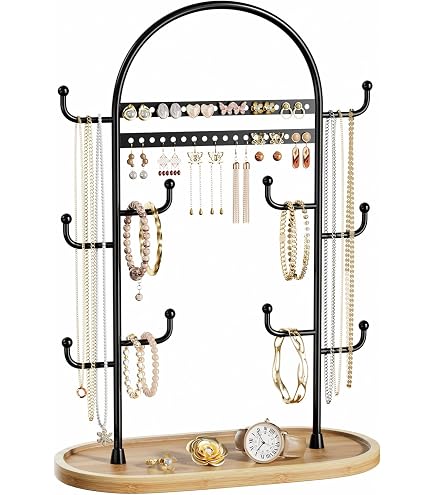 Coffret Rangement Bijoux HealthyMoov - 3 Tiroirs Velours Transparent | Organisation Colliers, Bracelets, Bagues