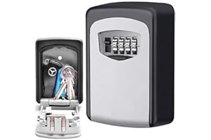 CDC DIGI CDC DlGl Lock Key Safe, Wall Mounted Key Box -Combination Lock Box -Best Outdoor Waterproof and Security-Key Cabinet Safe -Great For Elderly Parents Spare House Keys
