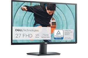 Dell SE2722HX 27" Full HD (1920x1080) Monitor, 75Hz, VA, 4ms, AMD FreeSync, HDMI, VGA, Negro