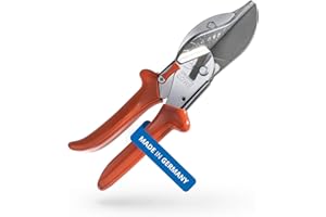 ‎ORIGINAL LÖWE Original LÖWE Gehrungsschere 3.104 mit 45 Grad Anschlägen für professionellen Einsatz in Industrie und Handwerk - Amboss Winkelschneider für präzisen Schnitt an Kunststoff Gummi Holz PVC Leder, Metall