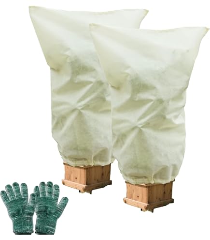 3er Set Winterschutz Fr Pflanzen 80x120cm Mit Reiverschluss - Robuster  Frostschutz Fr Olivenbaum, Kbelpflanzen & Blumen
