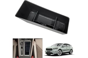 ‎GAFAT GAFAT Kompatibel mit Skoda Enyaq RS 2021-2025 2026 / Elroq 2025 2026 Mittelkonsole Aufbewahrungsbox, 2025 Enyaq Coupe iV Organizer Ablagen Unten die Mittelkonsole, Kompatibel mit Skoda Elroq Zubehör