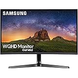 Samsung LC27JG50QQUXEN 27" Curved Gaming Monitor - WQHD 2560x1440, 144Hz, 2x HDMI, DisplayPort, Dark Silver