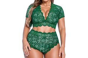 Dislsokrhov Dessous Damen Sexy Unterwäsche Neon Pink Reizwäsche Bodys Party Unterwäsche Reizwäsch Women Elegant Strapse Dessous Set Dessous Mesh Erotic Dessous-Sets BH Ouvert BH Set