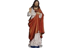 FADEDA Herz - Jesus/Höhe:13 cm/handbemalt/detailgetreue Krippen Figuren - Weihnachten Tisch Dekoration Krippe Zubehör