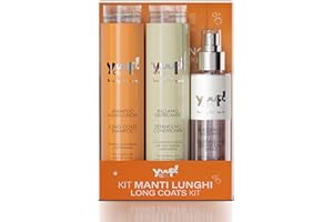 YUUP! - Pflege-Set für langes Fell | Shampoo Langhaar, Entwirr-Balsam & Entwirr-Spray glänzend – Hunde mit langem oder dichtem Fell. Auch für Katzen geeignet