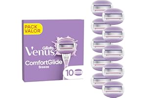 Gillette Venus Comfortglide Breeze Wkłady do Ostrzy X10, dla kobiet, z 3 ostrzami