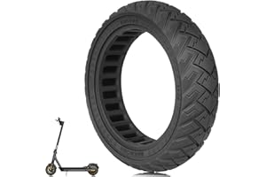 TREFAN 60/65-6,9 Vollgummireifen, 10 Zoll Off-Road-Vollreifen für Ninebot Max G2/G65 Elektroroller, 10'' Solide Reifen Anti-Rutsch Pannensicher, Ersatzräder Nicht-luftbereifte Reifen (Schwarz 1 PCS)