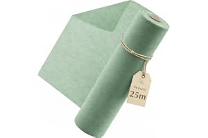 Twinzee Bordslöpare Eukalyptus Non-Woven 30cm x25m, Bordsdekoration För Födelsedag, Bröllop, Kommunion Och Andra Speciella Ti