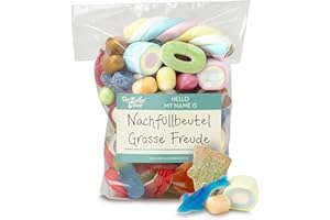 ‎DER ZUCKERBÄCKER Nachfüllbeutel - Große Freude, bunter Süßigkeiten-Mix mit Fruchtgummi und Kaubonbons