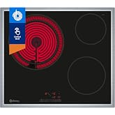 Balay, 3EB715XR Ceramic Hob, Sliding Control, 3 Burners, Black | 60 cm wide, 17 levels, memory function, double giant area of