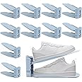 10 Pezzi Scarpiera Regolabile - Portascarpe Salvaspazio, Antiscivolo, Grigio - Foto 10