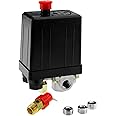 The Lord of the Tools Single Phase Air Compressor Pressure Switch (4 Port) with Safety Value & Blanking Plug 12Bar 175PSI
