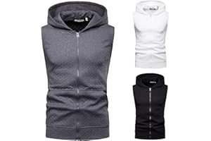 APAELEA Herren Tank Tops Ärmellose Hoodie Sommer Bodybuilding Fitness Muskelshirt Sportweste