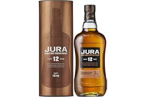 JURA - 12 ans - Whisky Single Malt - Notes de Chocolat Noir & D'Agrumes - Origine : Écosse/Jura - 40% Alcool - 70 cl