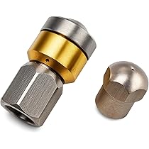 Buse De Nettoyage Rotative à Pointe M&M SMARTEK Pour Kärcher Kränzle WAP Alto Etc. Filetage Intérieur 1/8", Max. 250 Bar, Effet De Nettoyage Très Puissant, Différentes Tailles (070