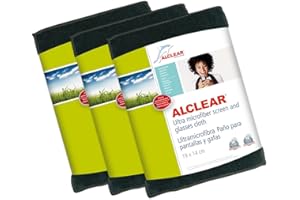 ‎ALCLEAR ALCLEAR 950003 Tuch von Display Spezialtücher und Brille, 19 x 14 cm, anthrazit 3 Stück
