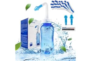 ANZORHAL Sinus Rinse Kit,Nasal Rinse,Sinus Rinse,Neti Pot,Sinus Relief,Neti Pot Sinus Rinse Kit,300ml Neti Pot Sinus Rinse Kit (60 Packets Nasal Wash Salt)