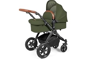 Ickle Bubba Stomp Luxe 2-in-1 Pushchair - Black/Woodland/Tan