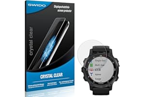 SWIDO 4 Stück, Panzer Schutz Folie kompatibel mit Garmin Descent MK2S (43mm), Displayschutz, Glasschutz, Ultra-klar, Made in Germany