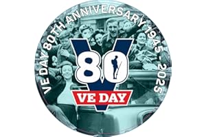 PCSL VE Day 80th Anniversary 1945-2025 Sticker - Design 5