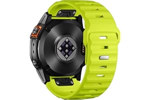 Netolo Pasek Quickfit kompatybilny z paskiem Garmin Fenix 6X Pro, silikonowy pasek 26 mm, kompatybilny z paskiem Fēnix 7X, Fēnix 7X Pro, Fēnix 6X, Fēnix 5X, Fēnix 5X Plus, Fenix 3, Fenix 3 HR /